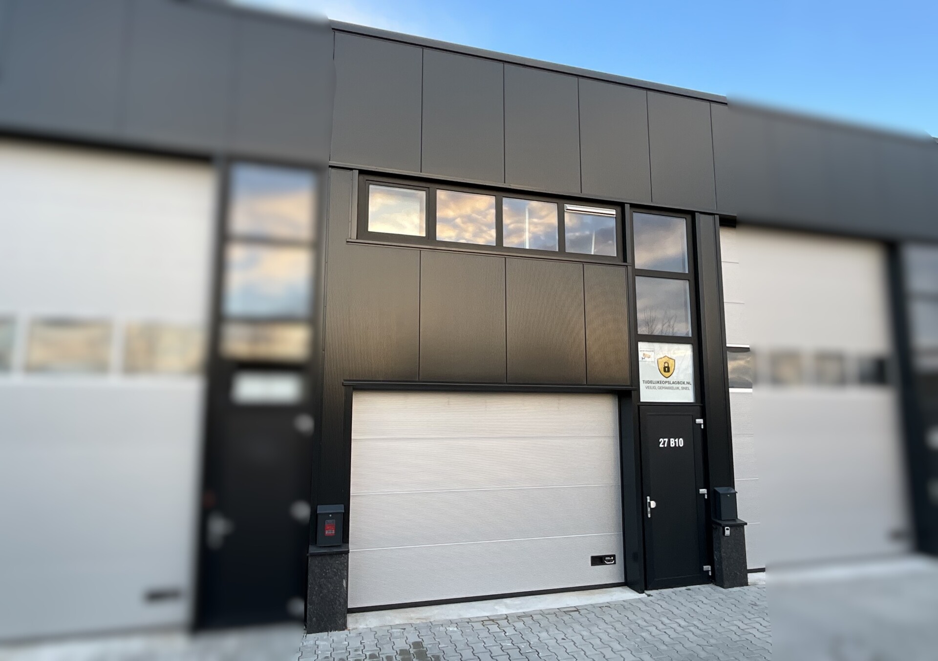 Entree tijdelijk opslagbox